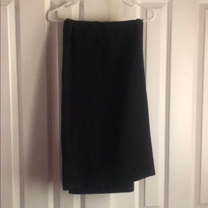 Black wide leg slacks